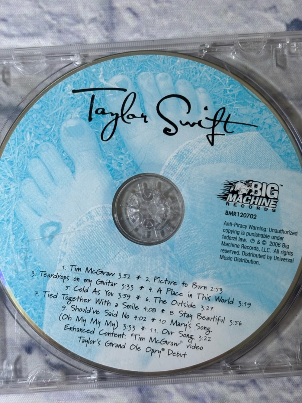 Taylor Swift Debut “Taylor Swift” CD ONLY (2006 Big Machine Records)